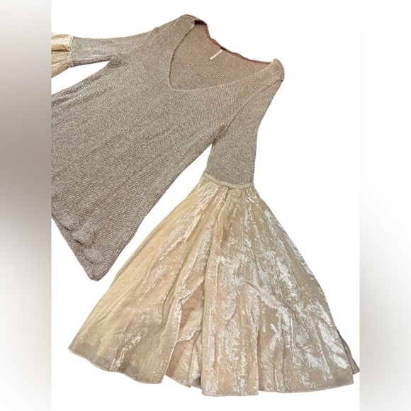 Free People Celestial Bell Sleeve Sweater Tunic Top Size Small - Picture 5 of 11